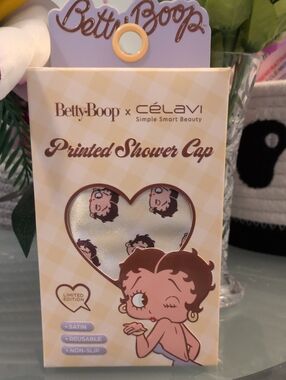 Betty Boop x Celavi Printed Shower Cap - Betty Boop